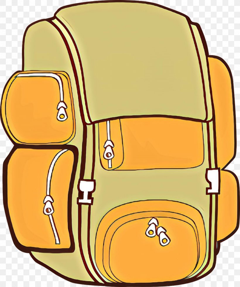 Yellow Clip Art Line Backpack Bag, PNG, 1071x1280px, Cartoon, Backpack, Bag, Luggage And Bags, Yellow Download Free