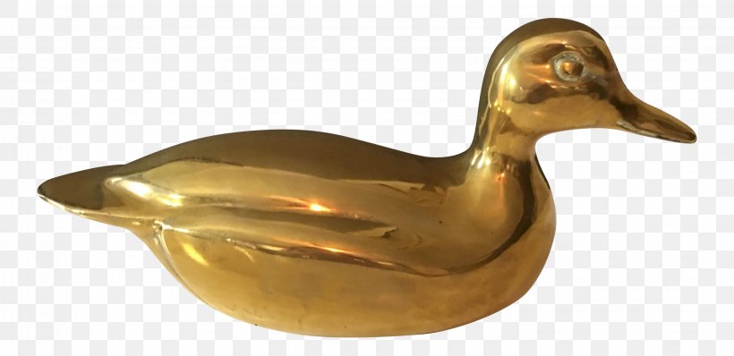 Duck Mallard Chairish Vase Mid-century Modern, PNG, 2858x1388px, Duck, Beak, Bird, Bookend, Brass Download Free