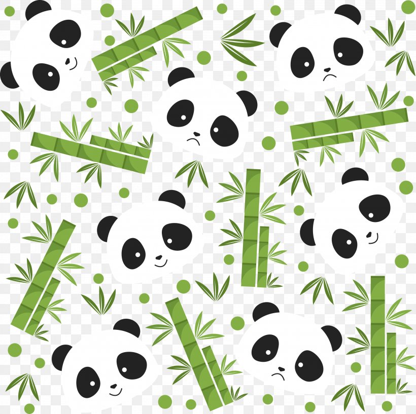 Giant Panda Bear Bamboo Icon, PNG, 3010x3001px, Giant Panda, Art, Bamboo, Bear, Black And White Download Free
