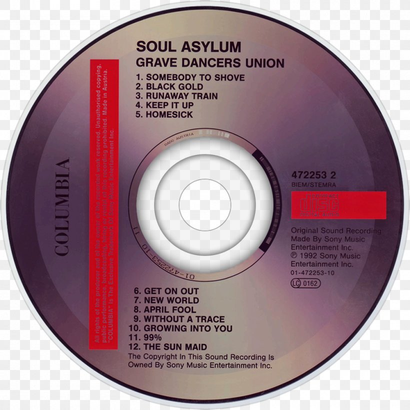 Grave Dancers Union Album Compact Disc Soul Asylum 0, PNG, 1000x1000px, 1992, Album, Austria, Austrians, Brand Download Free