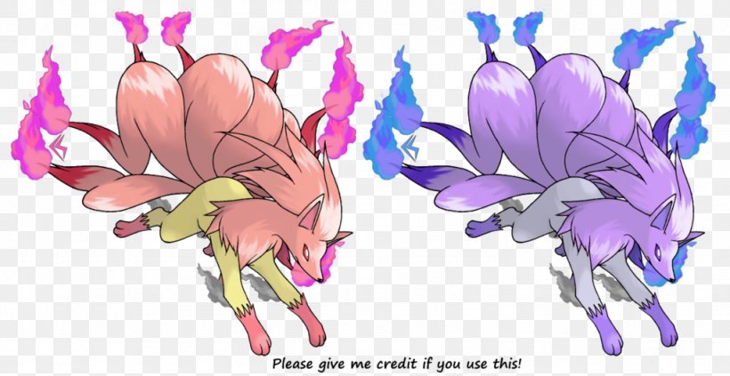 Pokémon Trading Card Game Ninetales Vulpix Art, PNG, 1024x529px, Watercolor, Cartoon, Flower, Frame, Heart Download Free