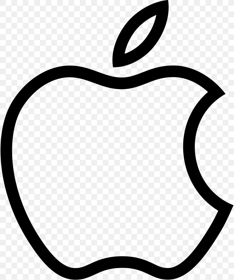 Apple, PNG, 818x981px, Apple, Area, Artwork, Black, Black And White Download Free