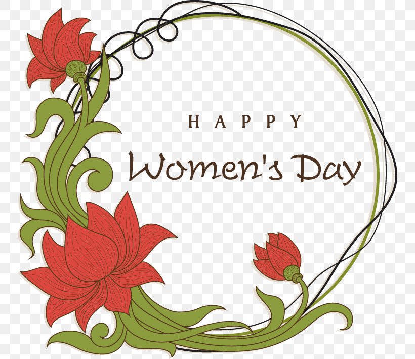 International Womens Day Wish Greeting Card Happiness, PNG, 750x709px, International Womens Day, Area, Artwork, Birthday, Border Download Free