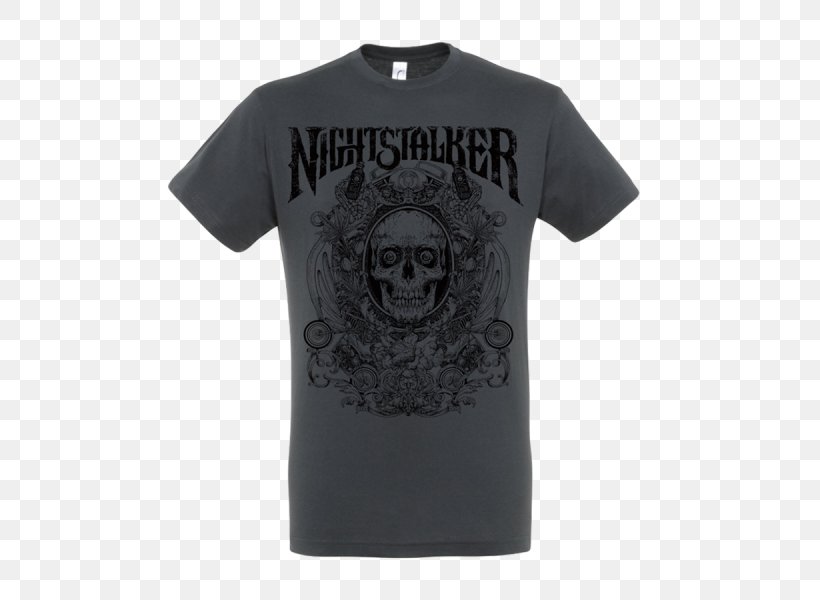 T-shirt Nightstalker Just A Burn Dead Rock Commandos Sleeve, PNG, 600x600px, Tshirt, Active Shirt, Black, Brand, Clothing Download Free