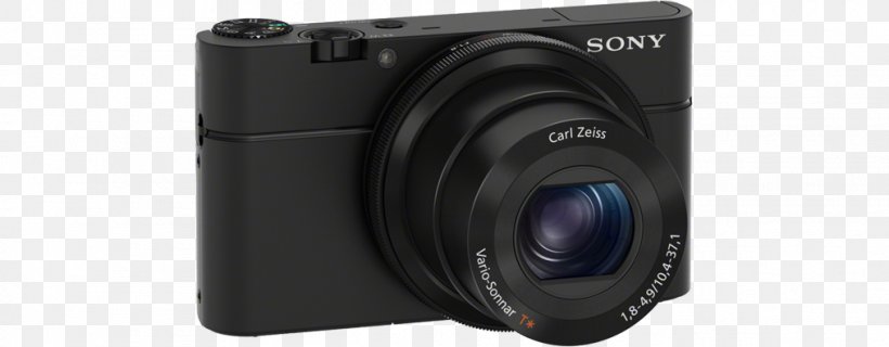Digital SLR Sony Cyber-shot DSC-RX100 Camera Lens Point-and-shoot Camera, PNG, 1014x396px, Digital Slr, Camera, Camera Accessory, Camera Lens, Cameras Optics Download Free