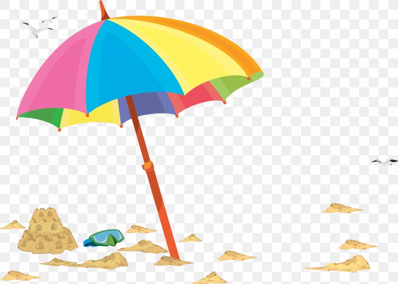 Beach Umbrella Illustration, PNG, 1350x964px, Beach, Auringonotto, Cartoon, Child, Fashion Accessory Download Free