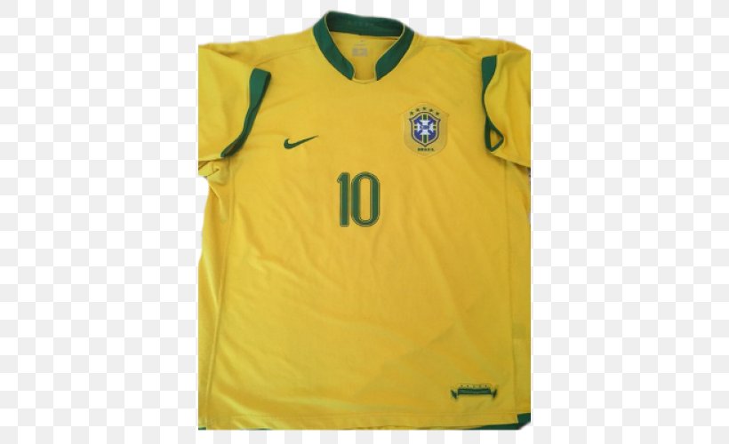 Brazil National Football Team T-shirt Brazil At The 2006 FIFA World Cup Jersey, PNG, 500x500px, 2006 Fifa World Cup, Brazil National Football Team, Active Shirt, Clothing, Collar Download Free
