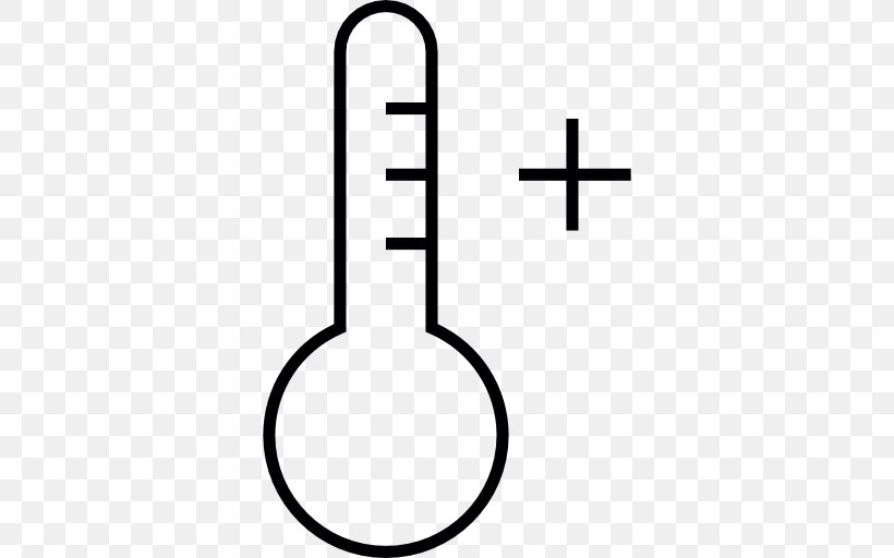 Thermometer Temperature Symbol, PNG, 512x512px, Thermometer, Area, Atmospheric Temperature, Black And White, Celsius Download Free