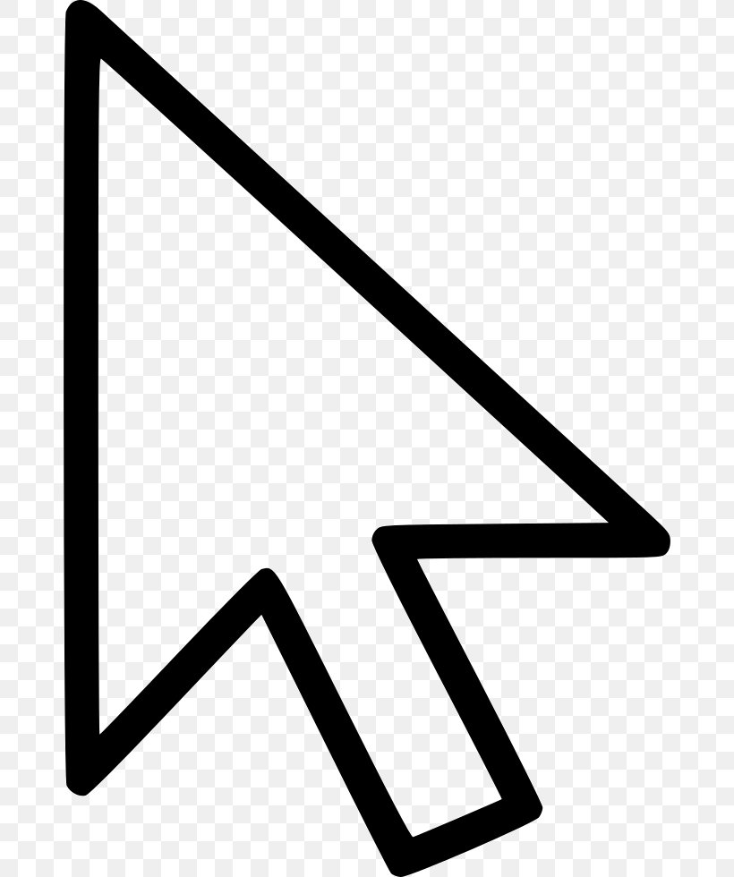 Computer Mouse Cursor Arrow Pointer, PNG, 678x980px, Computer Mouse, Blackandwhite, Button, Computer, Cursor Download Free