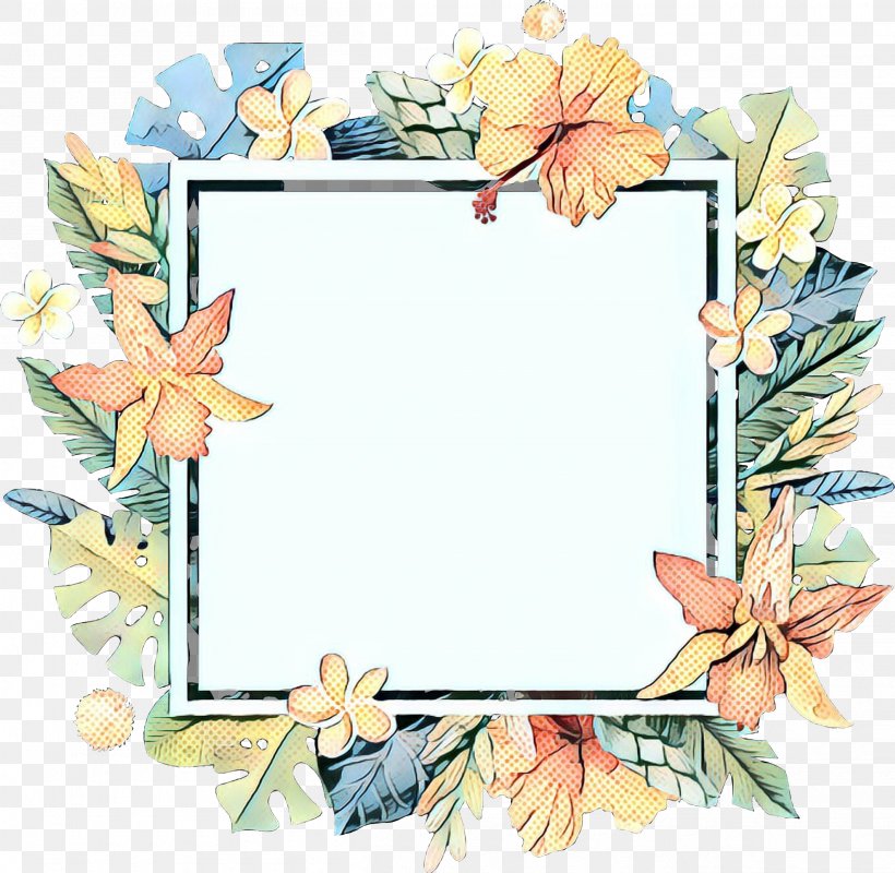 Floral Wreath Frame, PNG, 2515x2456px, Floral Design, Interior Design, Picture Frame, Picture Frames, Rectangle Download Free