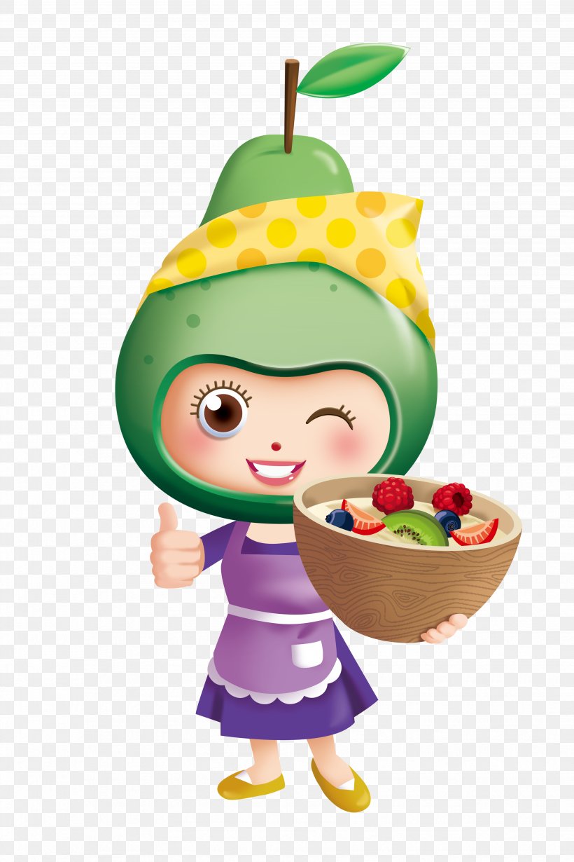 Illustration Cartoon Figurine Character Fruit, PNG, 3508x5263px, Cartoon, Character, Fictional Character, Figurine, Food Download Free