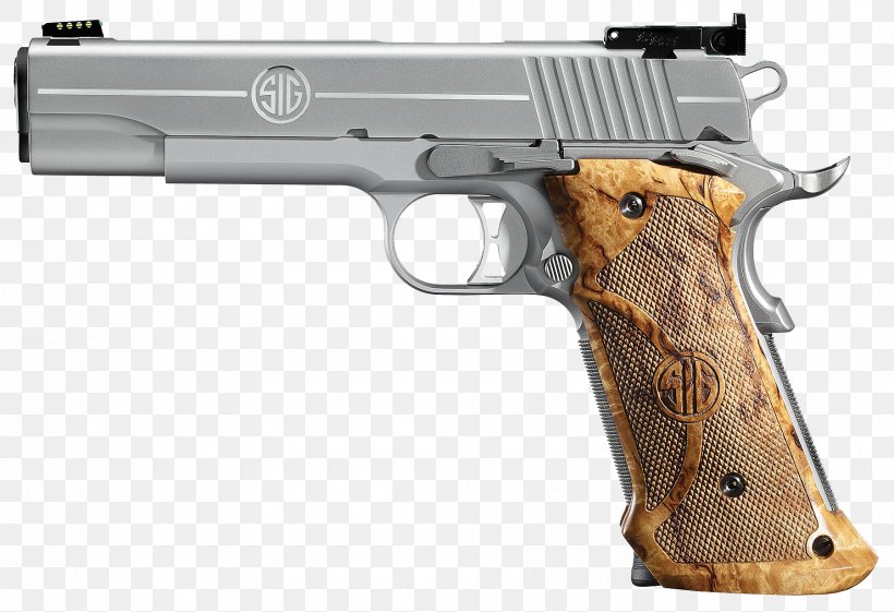 SIG Sauer 1911 .45 ACP Semi-automatic Pistol Firearm, PNG, 1800x1232px, 45 Acp, 919mm Parabellum, Sig Sauer 1911, Air Gun, Airsoft Download Free
