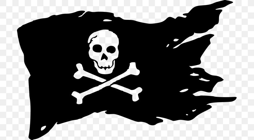 Jolly Roger Calico Jack Piracy Flag Skull And Crossbones, PNG, 709x451px, Jolly Roger, Bartholomew Roberts, Black, Black And White, Bone Download Free
