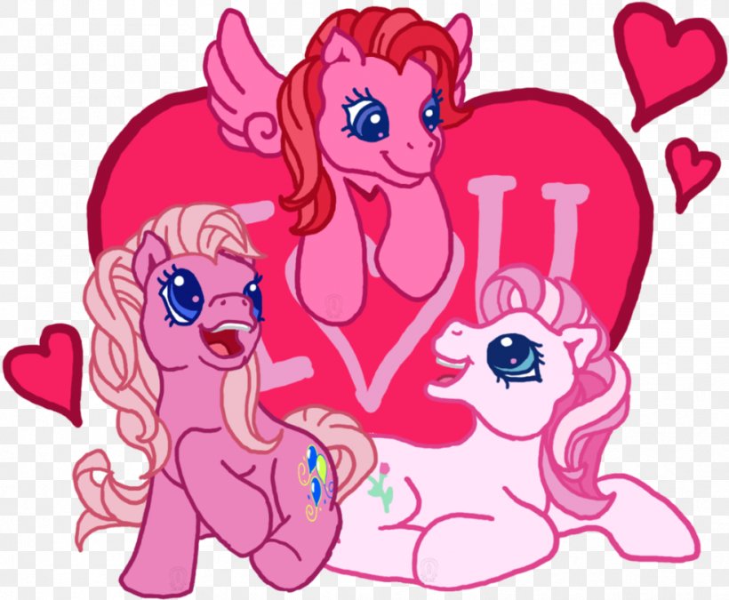 My Little Pony Horse Pinkie Pie Valentine's Day, PNG, 985x812px, Watercolor, Cartoon, Flower, Frame, Heart Download Free