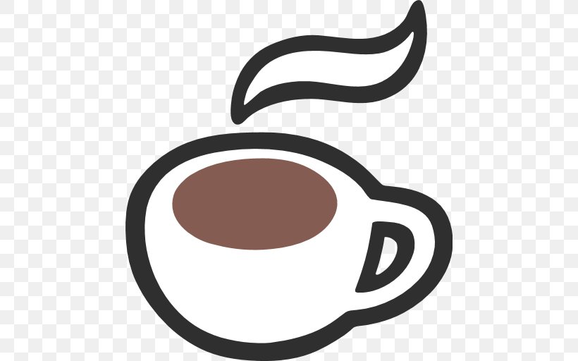 Coffee Emoji Tea Drink Android, PNG, 512x512px, Coffee, Android, Black And White, Brand, Coffee Cup Download Free