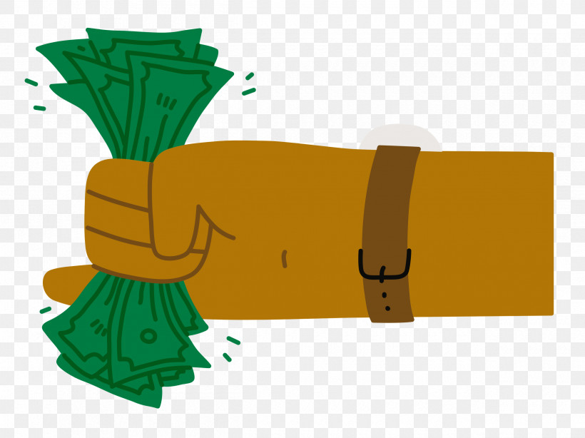 Hand Holding Cash Hand Cash, PNG, 2500x1873px, Hand, Cartoon, Cash, Character, Green Download Free