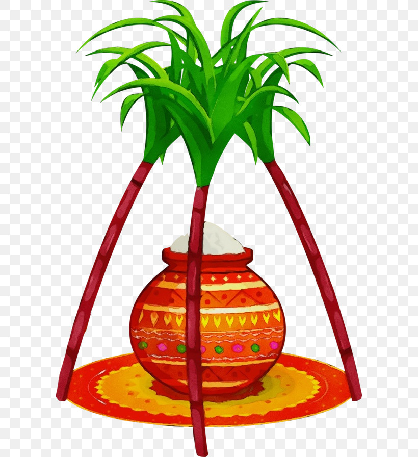 Makar Sankranti, PNG, 600x896px, Watercolor, Flowerpot, Highdefinition Video, Makar Sankranti, Paint Download Free