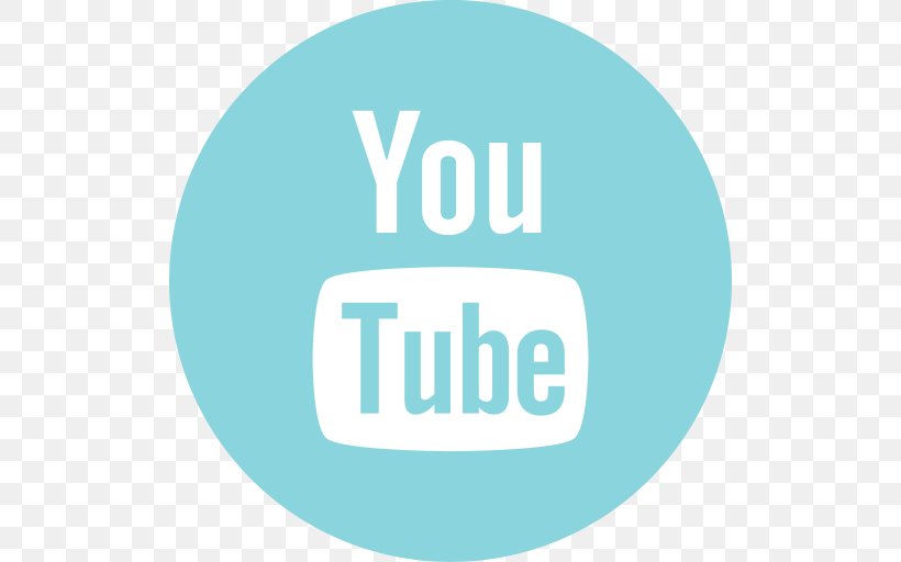 YouTube Social Media Logo, PNG, 512x512px, Youtube, Aqua, Area, Blue, Brand Download Free