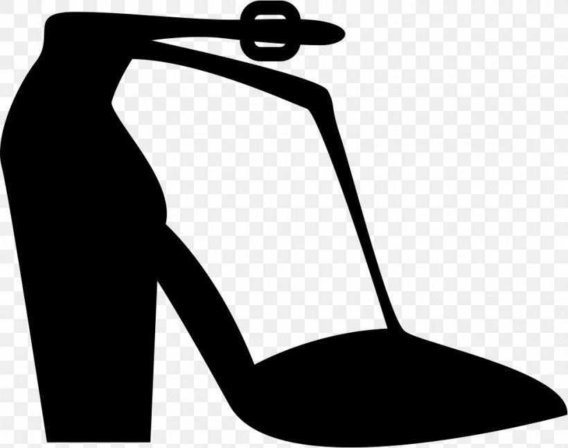 High-heeled Shoe T-shirt Sandal Platform Shoe, PNG, 981x774px, Shoe, Area, Black, Black And White, Boot Download Free