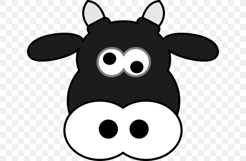 Jersey Cattle Clip Art, PNG, 640x536px, Jersey Cattle, Animation, Artwork, Black, Black And White Download Free