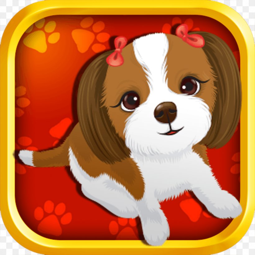 Puppy Dog Cuteness Pet, PNG, 1024x1024px, Watercolor, Cartoon, Flower, Frame, Heart Download Free