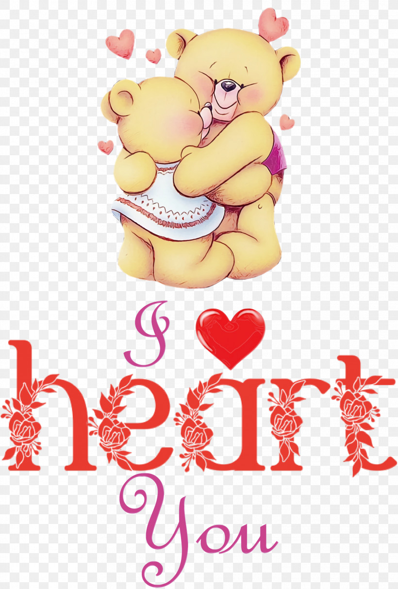 Teddy Bear, PNG, 2025x3000px, I Heart You, Bear Hug, Bears, Cartoon, Hug Download Free