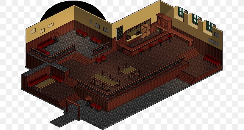 Habbo Cafe Pub Room Bar, PNG, 680x439px, Habbo, Architecture, Bar, Building, Cafe Download Free