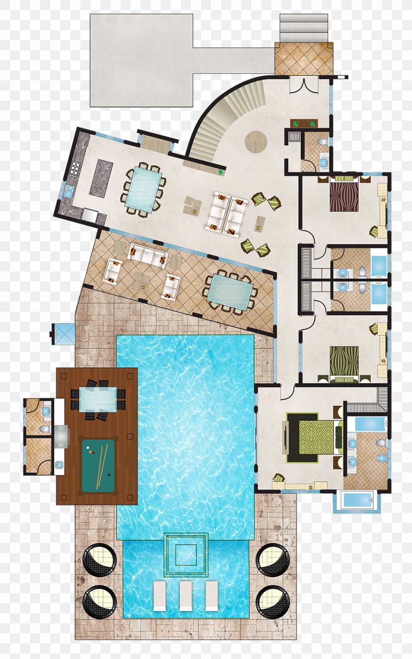 Villa 6mm BR Terrace Floor Plan Square, PNG, 950x1519px, 6 Mm Caliber, 6mm Br, Villa, Book, Elevation Download Free