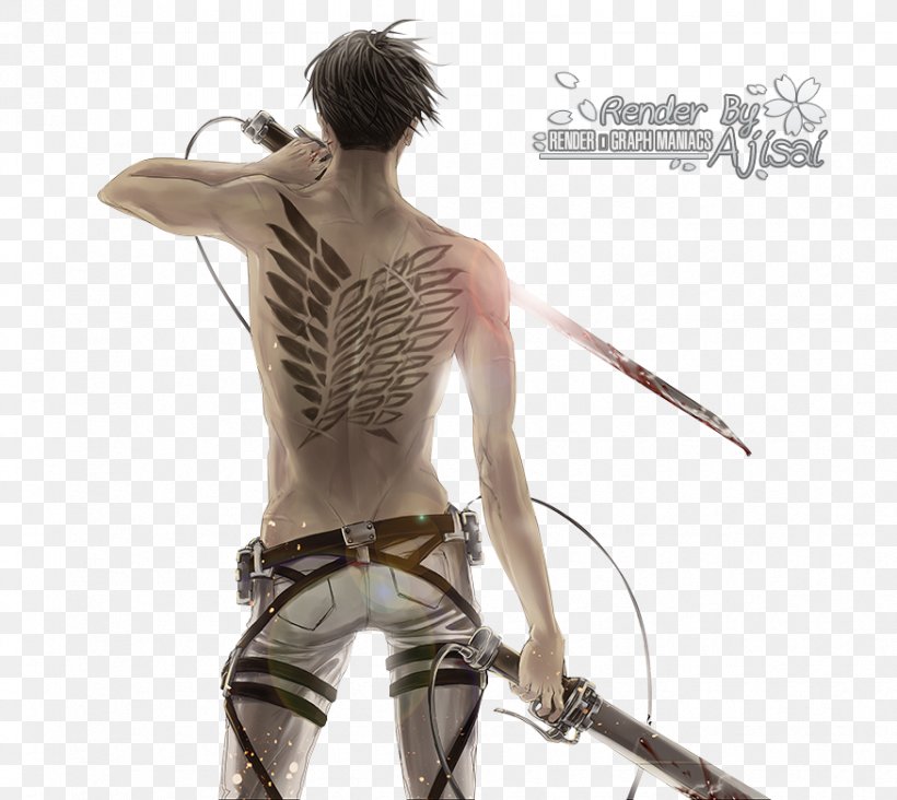 Attack On Titan 2 Levi Eren Yeager Mikasa Ackerman, PNG, 875x782px, Watercolor, Cartoon, Flower, Frame, Heart Download Free