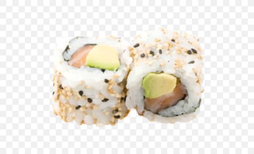 California Roll Sashimi Sushi Japanese Cuisine Gimbap, PNG, 500x500px, California Roll, Asian Food, Avocado, Comfort Food, Crab Stick Download Free