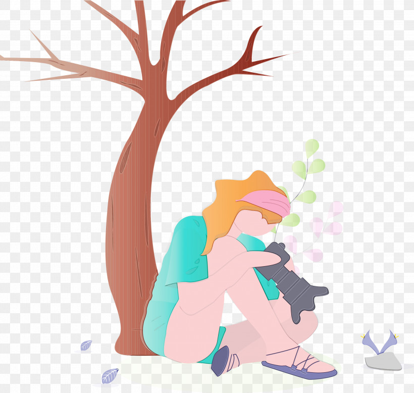 Cartoon Tree Plant Animation, PNG, 3000x2848px, Take Photographs, Animation, Cartoon, Girl, Nature Download Free