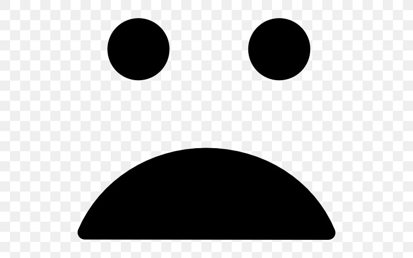 Emoticon Smiley Disappointment Wink, PNG, 512x512px, Emoticon, Black, Black And White, Disappointment, Face Download Free