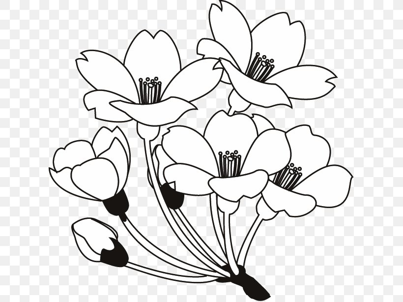 Floral Design Black And White Drawing Clip Art, PNG, 622x614px, Floral Design, Art, Artwork, Black, Black And White Download Free