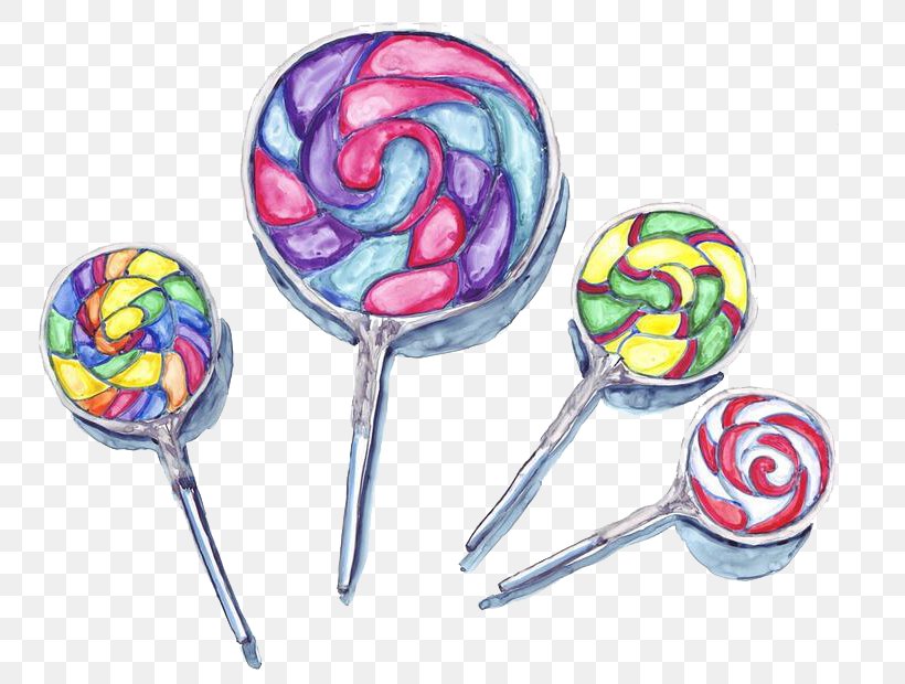 Lollipop Gummy Bear Watercolor Painting Candy, PNG, 802x620px, Watercolor, Cartoon, Flower, Frame, Heart Download Free