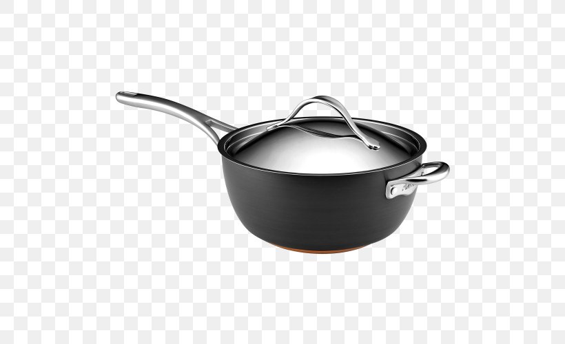 Non-stick Surface Cookware Saucier Anodizing Frying Pan, PNG, 500x500px, Nonstick Surface, Anodizing, Casserola, Chef, Circulon Download Free