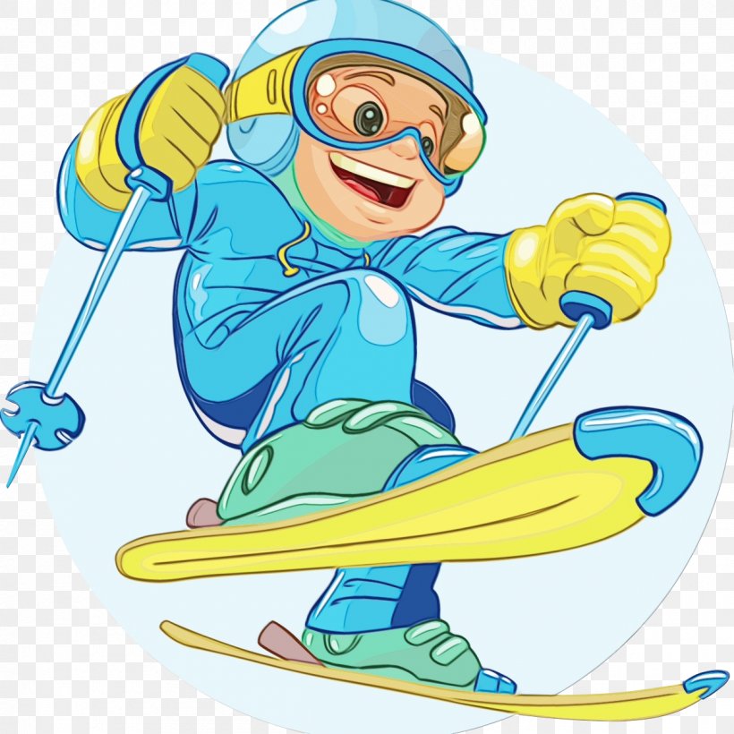 Skier Ski Winter Sport Recreation Skiing, PNG, 1200x1200px, Watercolor, Paint, Recreation, Ski, Ski Equipment Download Free