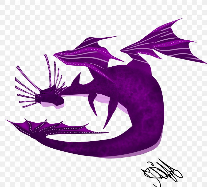 Clip Art Illustration Purple Fish Logo, PNG, 3524x3185px, Purple, Art, Dragon, Fictional Character, Fish Download Free