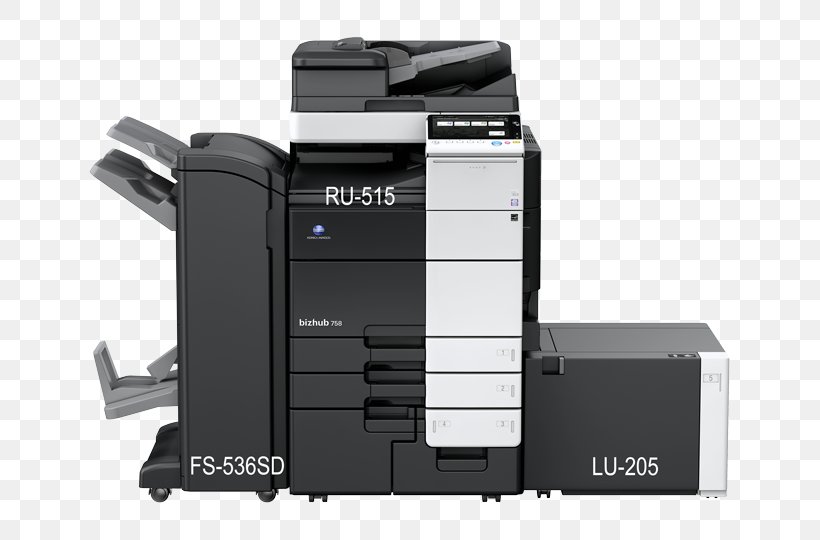 Multi-function Printer Konica Minolta Photocopier Printing, PNG, 710x540px, Multifunction Printer, Color Printing, Copying, Fax, Image Scanner Download Free