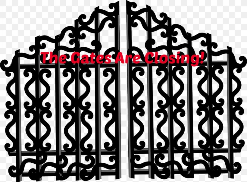 Wrought Iron Gate Clip Art, PNG, 1024x755px, Wrought Iron, Black And White, Book, Brand, Door Download Free