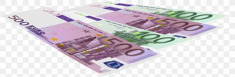Cash Euro Banknotes Money, PNG, 8000x2637px, 20 Euro Note, 100 Euro Note, Cash, Bank, Banknote Download Free