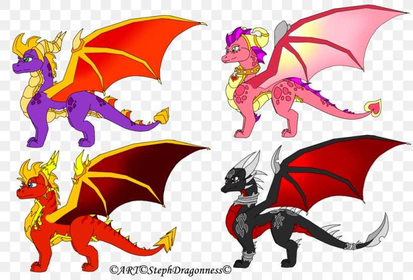 Dragon Cynder Spyro Animal Skylanders, PNG, 1024x695px, Dragon, Animal, Animal Figure, Art, Cartoon Download Free