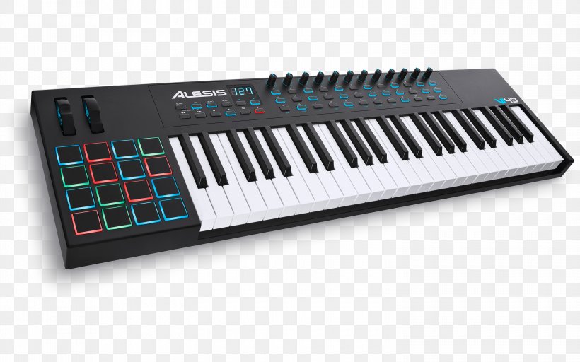 MIDI Keyboard Alesis Q88 MIDI Controllers Alesis Vmini Portable 25-Key USB-MIDI Controller, PNG, 3000x1875px, Watercolor, Cartoon, Flower, Frame, Heart Download Free