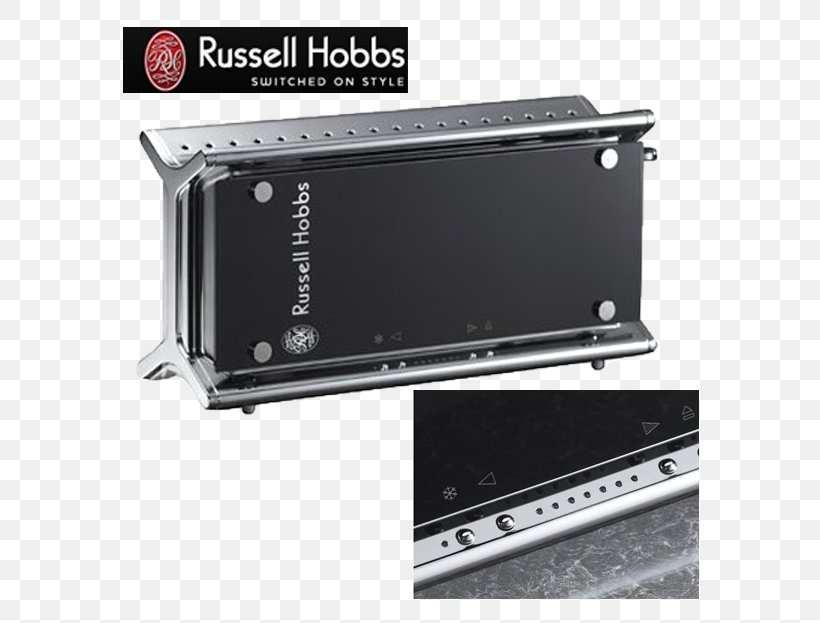 Toaster Russell Hobbs Black Glass Kitchen Kettle, PNG, 615x623px, Toaster, Coffeemaker, Electric Kettle, Electronics, Electronics Accessory Download Free