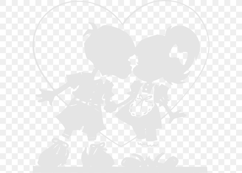 Valentine's Day Visual Arts Black And White Clip Art, PNG, 600x587px, Watercolor, Cartoon, Flower, Frame, Heart Download Free