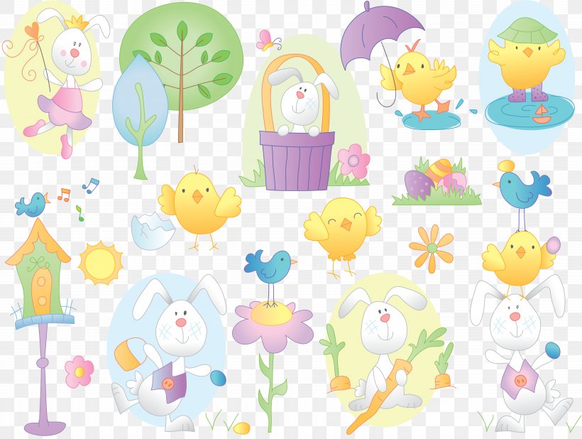 Easter Bunny Easter Egg Clip Art, PNG, 5975x4509px, Easter Bunny, Art, Baby Toys, Cartoon, Child Art Download Free