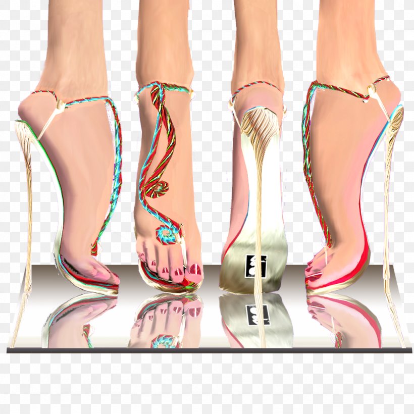 High-heeled Shoe Sandal Toe, PNG, 1024x1024px, Watercolor, Cartoon, Flower, Frame, Heart Download Free
