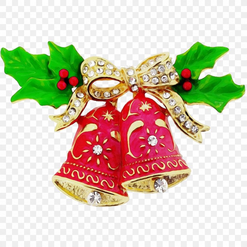 Christmas Ornament, PNG, 1000x1000px, Watercolor, Bell, Christmas, Christmas Decoration, Christmas Ornament Download Free