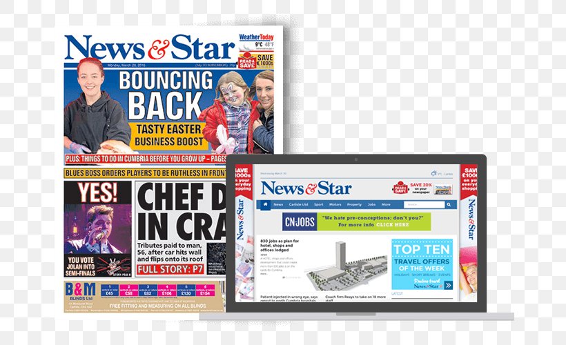 Newspaper News And Star Journalism Human Interest Story Daily Star, PNG, 800x500px, Newspaper, Advertising, Brand, Cumbria, Daily Mail Download Free