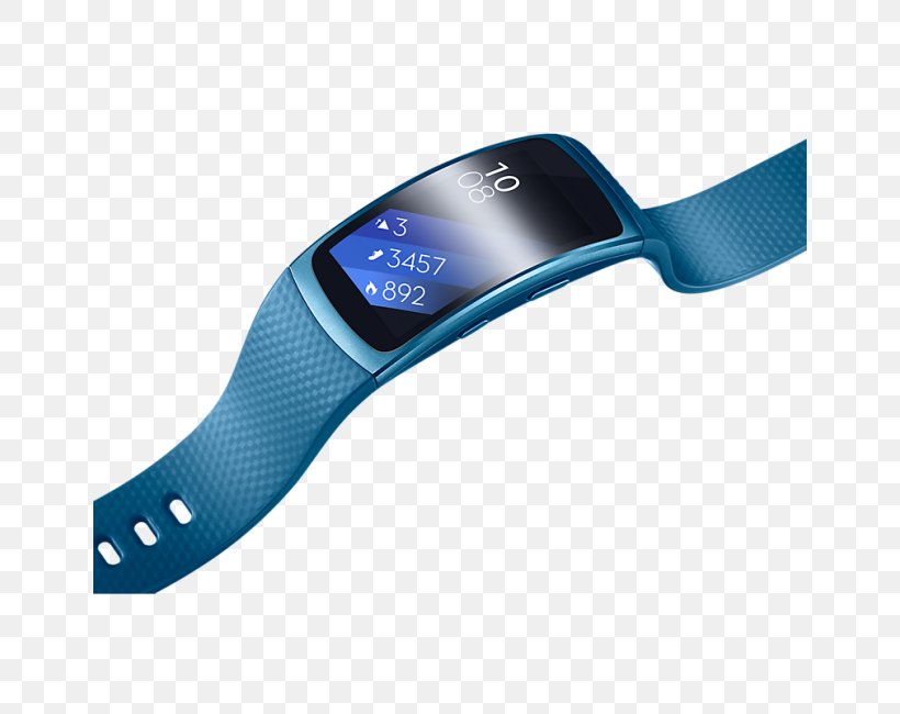 Samsung Gear Fit 2 GPS Navigation Systems Samsung Galaxy Gear Samsung Gear 2, PNG, 650x650px, Samsung Gear Fit, Activity Tracker, Blue, Electric Blue, Global Positioning System Download Free