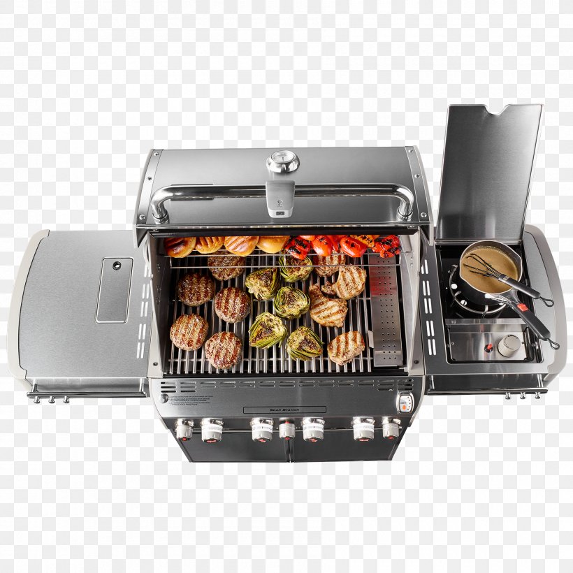 Barbecue Weber Summit S-470 Weber-Stephen Products Weber Summit E-470 Natural Gas, PNG, 1800x1800px, Barbecue, Animal Source Foods, Contact Grill, Cooking, Gas Burner Download Free
